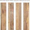 imageKate and Laurel Dahl Modern Mango Wood Tiered Wall Shelf 18 x 7 x 22 Black Decorative Over The Toilet Shelf for Use as Bathroom Storage or Living Room Display ShelvingNatural