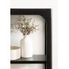 imageKate and Laurel Dahl Modern Mango Wood Tiered Wall Shelf 18 x 7 x 22 Black Decorative Over The Toilet Shelf for Use as Bathroom Storage or Living Room Display ShelvingBlack