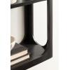 imageKate and Laurel Dahl Modern Mango Wood Tiered Wall Shelf 18 x 7 x 22 Black Decorative Over The Toilet Shelf for Use as Bathroom Storage or Living Room Display ShelvingBlack