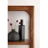 imageKate and Laurel Dahl Modern Mango Wood Tiered Wall Shelf 18 x 7 x 22 Black Decorative Over The Toilet Shelf for Use as Bathroom Storage or Living Room Display ShelvingWalnut Brown