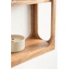 imageKate and Laurel Dahl Modern Mango Wood Tiered Wall Shelf 18 x 7 x 22 Black Decorative Over The Toilet Shelf for Use as Bathroom Storage or Living Room Display ShelvingNatural