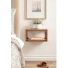 imageKate and Laurel Dahl Modern Wood Floating Side Table 18 x 10 x 10 Black Contemporary Wooden Floating Nightstand for Use as Living Room End Table or OverTheToilet Storage ShelfNatural