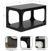 imageKate and Laurel Dahl Modern Wood Floating Side Table 18 x 10 x 10 Black Contemporary Wooden Floating Nightstand for Use as Living Room End Table or OverTheToilet Storage ShelfBlack