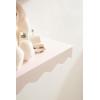 imageKate and Laurel Maida Modern Decorative Wavy Wall Floating Shelves Set of 2 24 x 8 Pink Functional Scalloped Kitchen and Bathroom Shelves for Above Toilet or Cute Nursery Bookshelves