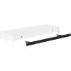 imageKate and Laurel Maida Modern Decorative Wavy Wall Floating Shelves Set of 2 24 x 8 White Functional Scalloped Kitchen and Bathroom Shelves for Above Toilet or Cute Nursery Bookshelves