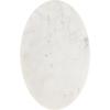 imageKate and Laurel Natalli Modern Glam Oval CTable 14 x 9 x 28 White Marble and Gray Gunmetal Elegant CShaped Side Table with Marble Tabletop and Space Saving DesignGold