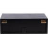 imageKate and Laurel Ori Transitional Cane Rattan Floating Side Table with PullOut Storage Drawer 18x13x6 BlackBlack