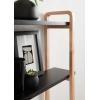 imageKate and Laurel Summit Modern ThreeTier Wall Shelf 18 x 6 x 25 Black and Natural Wood Transitional Decorative MultiTiered Storage Shelf Wall Organizer for Decor and Display