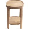 imageKate and Laurel Tierney Modern Square Wood Side Table 16 x 16 x 24 Walnut Brown MidCentury Decorative TwoTier End Table for Use as a Bedroom Nightstand or Living Room Plant StandNatural