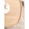imageKate and Laurel Tierney Modern Square Wood Side Table 16 x 16 x 24 Walnut Brown MidCentury Decorative TwoTier End Table for Use as a Bedroom Nightstand or Living Room Plant StandNatural