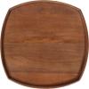 imageKate and Laurel Tierney Modern Square Wood Side Table 16 x 16 x 24 Walnut Brown MidCentury Decorative TwoTier End Table for Use as a Bedroom Nightstand or Living Room Plant StandWalnut Brown