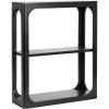 imageKate and Laurel Dahl Modern Mango Wood Tiered Wall Shelf 18 x 7 x 22 Black Decorative Over The Toilet Shelf for Use as Bathroom Storage or Living Room Display ShelvingBlack