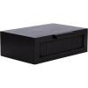 imageKate and Laurel Ori Transitional Cane Rattan Floating Side Table with PullOut Storage Drawer 18x13x6 BlackBlack