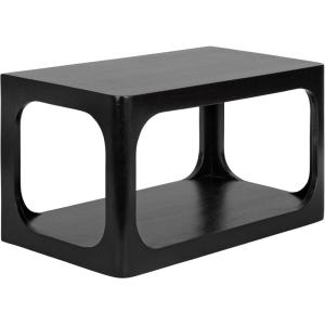 imageKate and Laurel Dahl Modern Wood Floating Side Table 18 x 10 x 10 Black Contemporary Wooden Floating Nightstand for Use as Living Room End Table or OverTheToilet Storage ShelfBlack