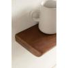 imageKate and Laurel Burena Modern Curved Mango Wood Floating Shelves Set of 2 24 x 6 Walnut Brown Functional Bathroom and Kitchen Shelves for Storage and DisplayWalnut Brown