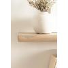 imageKate and Laurel Burena Modern Curved Mango Wood Floating Shelves Set of 2 24 x 6 Walnut Brown Functional Bathroom and Kitchen Shelves for Storage and DisplayNatural