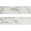 imageKate and Laurel Havlock Modern Faux Marble Floating Shelves Set of 2 22 x 6 White Transitional Functional Bathroom and Kitchen Shelves for Storage and Display