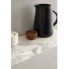imageKate and Laurel Havlock Modern Faux Marble Floating Shelves Set of 2 22 x 6 White Transitional Functional Bathroom and Kitchen Shelves for Storage and Display