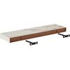 imageKate and Laurel Havlock Modern Faux Marble Floating Shelves Set of 2 22 x 6 White Transitional Functional Bathroom and Kitchen Shelves for Storage and Display