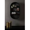 imageKate and Laurel Hutton Scandinavian Capsule Wall Shelf 16 x 28 Natural Wood Geometric Modern Shelves for WallBlack