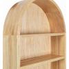 imageKate and Laurel Hutton Scandinavian Capsule Wall Shelf 16 x 28 Natural Wood Geometric Modern Shelves for WallNatural