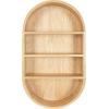 imageKate and Laurel Hutton Scandinavian Capsule Wall Shelf 16 x 28 Natural Wood Geometric Modern Shelves for WallNatural