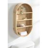 imageKate and Laurel Hutton Scandinavian Capsule Wall Shelf 16 x 28 Natural Wood Geometric Modern Shelves for WallNatural