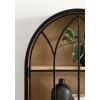 imageKate and Laurel Megara Decorative Wooden Hanging Arched Wall Cabinet with Door for Open Storage 16 x 6 x 24 Black and Natural Wood Wooden Floating Wall Bathroom Cabinet for Above Toilet StorageNatural