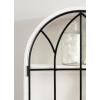 imageKate and Laurel Megara Decorative Wooden Hanging Arched Wall Cabinet with Door for Open Storage 16 x 6 x 24 Black and Natural Wood Wooden Floating Wall Bathroom Cabinet for Above Toilet StorageBlackWhite