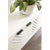 imageKate and Laurel Mezzeta Decorative TwoDoor Wall Cabinet 30 x 10 x 14 White Decorative Modern Storage Cabinet for Use as Floating Nightstand or Floating TV Shelf
