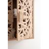 imageKate and Laurel Saanvi Traditional Carved Wood Wall Cabinet 20 x 6 x 20 Light Natural Dimensional Over The Toilet Storage Cabinet for Bathroom Storage and DisplayNatural
