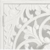 imageKate and Laurel Saanvi Traditional Carved Wood Wall Cabinet 20 x 6 x 20 Light Natural Dimensional Over The Toilet Storage Cabinet for Bathroom Storage and DisplayWhite