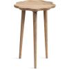 imageKate and Laurel Alezar Modern Wooden Round Side Table 15 x 15 x 22 Light Natural Transitional Solid Wood End Table with Wavy Edge for Bedroom Nightstand or Living Room DecorNatural