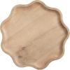 imageKate and Laurel Alezar Modern Wooden Round Side Table 15 x 15 x 22 Light Natural Transitional Solid Wood End Table with Wavy Edge for Bedroom Nightstand or Living Room DecorNatural