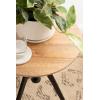 imageKate and Laurel Keres Modern AdjustableHeight Round Tripod Side Table 16 x 16 x 28 Natural Wood and Black Transitional Circle End Table for Use as Indoor Plant Stand or Bedroom NightstandNaturalBlack