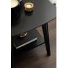 imageKate and Laurel Louena MidCentury Rectangle Wood Side Table 22 x 20 x 24 Black Modern Decorative TwoTier End Table for Use as a Bedroom Nightstand or Apartment Living Room Accent