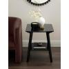 imageKate and Laurel Louena MidCentury Rectangle Wood Side Table 22 x 20 x 24 Black Modern Decorative TwoTier End Table for Use as a Bedroom Nightstand or Apartment Living Room Accent