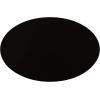 imageKate and Laurel Natalli Modern Glam Metal Oval CTable 14 x 9 x 28 Black Transitional Elegant Round CShaped Side Table for Use as Bedroom or Living Room DecorBlack