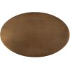 imageKate and Laurel Natalli Modern Glam Metal Oval CTable 14 x 9 x 28 Black Transitional Elegant Round CShaped Side Table for Use as Bedroom or Living Room DecorGold