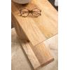 imageKate and Laurel Thaxter Modern Mango Wood CTable 20 x 10 x 28 Walnut Brown Transitional Wooden CShaped Table for Use as Bedroom Nightstand or Living Room DecorNatural