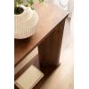 imageKate and Laurel Thaxter Modern Mango Wood CTable 20 x 10 x 28 Walnut Brown Transitional Wooden CShaped Table for Use as Bedroom Nightstand or Living Room DecorWalnut Brown
