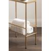 imageKate and Laurel Trubey Modern Mirrored Rectangle Narrow Side Table 16 x 8 x 25 Gold Modern Glam Slim End Table with Bottom Wire Storage Rack and Mirrored Tabletop
