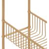 imageKate and Laurel Trubey Modern Mirrored Rectangle Narrow Side Table 16 x 8 x 25 Gold Modern Glam Slim End Table with Bottom Wire Storage Rack and Mirrored Tabletop