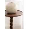 imageKate and Laurel Willoughby Modern Wooden Spiraled Round Side Table 15 x 15 x 24 Walnut Brown Accent Pedestal End Table with Turned Base for Use as Indoor Plant Stand or Bedroom Nightstand OptionWalnut Brown