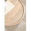 imageKate and Laurel Willoughby Modern Wooden Spiraled Round Side Table 15 x 15 x 24 Walnut Brown Accent Pedestal End Table with Turned Base for Use as Indoor Plant Stand or Bedroom Nightstand OptionNatural