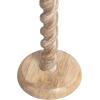 imageKate and Laurel Willoughby Modern Wooden Spiraled Round Side Table 15 x 15 x 24 Walnut Brown Accent Pedestal End Table with Turned Base for Use as Indoor Plant Stand or Bedroom Nightstand OptionNatural