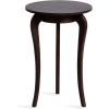 imageKate and Laurel Mariona Traditional Round Mango Wood Side Table 16 x 16 x 24 Dark Brown Vintage Circle End Table with Classic Curved Legs for Living Room Home Decor or Bedroom Nightstand DecorDark Brown