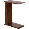 imageKate and Laurel Thaxter Modern Mango Wood CTable 20 x 10 x 28 Walnut Brown Transitional Wooden CShaped Table for Use as Bedroom Nightstand or Living Room DecorWalnut Brown