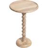 imageKate and Laurel Willoughby Modern Wooden Spiraled Round Side Table 15 x 15 x 24 Walnut Brown Accent Pedestal End Table with Turned Base for Use as Indoor Plant Stand or Bedroom Nightstand OptionNatural
