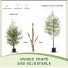 imageOlive Tree 8ft 96quot  Olive Trees Artificial Indoor with Natural Wood Trunk and Lifelike Fruits  Faux Olive Tree 8ft for Modern Home Office House Living Room Decor8ft